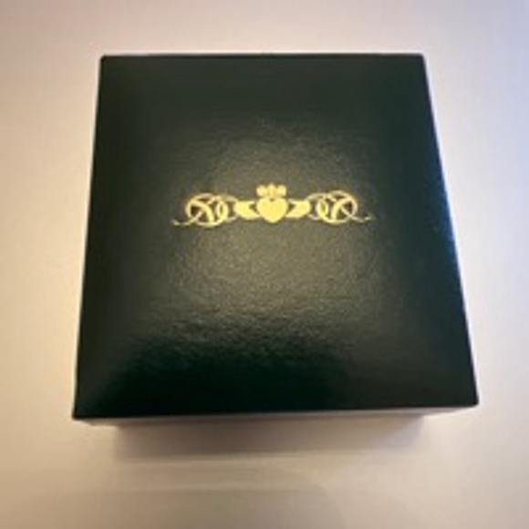 Irish Celtic Ruby Earrings Silver (1.5in -1in pendant) - Picture 2 of 2